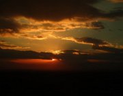 2017 Iran  2767  Lo splendido tramonto nel deserto, sull'autobus per Yazd